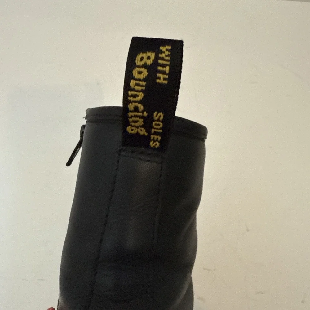 Dr. Martens 1460 Y Black Leather Lace Up Combat Boots Youth US 5